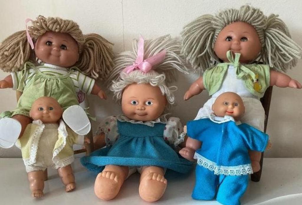 Vintage Cabbage Patch  merk poppen -, Kinderen en Baby's, Speelgoed | Poppen, Ophalen of Verzenden, Zo goed als nieuw, Babypop
