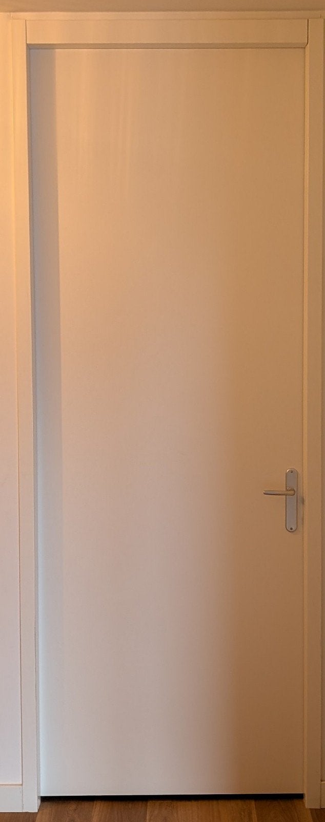 Binnendeur inclusief licht beschadigd kozijn en scharnieren., Ophalen, 80 tot 100 cm, 215 cm of meer, Binnendeur