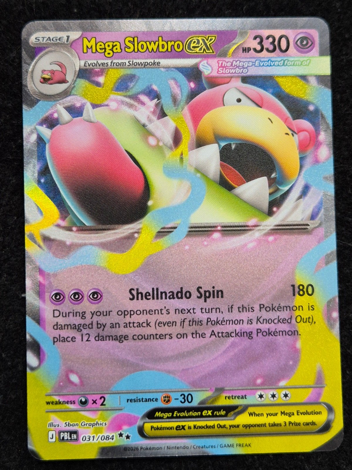 Mega Slowbro Ex - 031/084 - Pitch Black (PBL 031) NM, Ophalen of Verzenden, Nieuw, Losse kaart