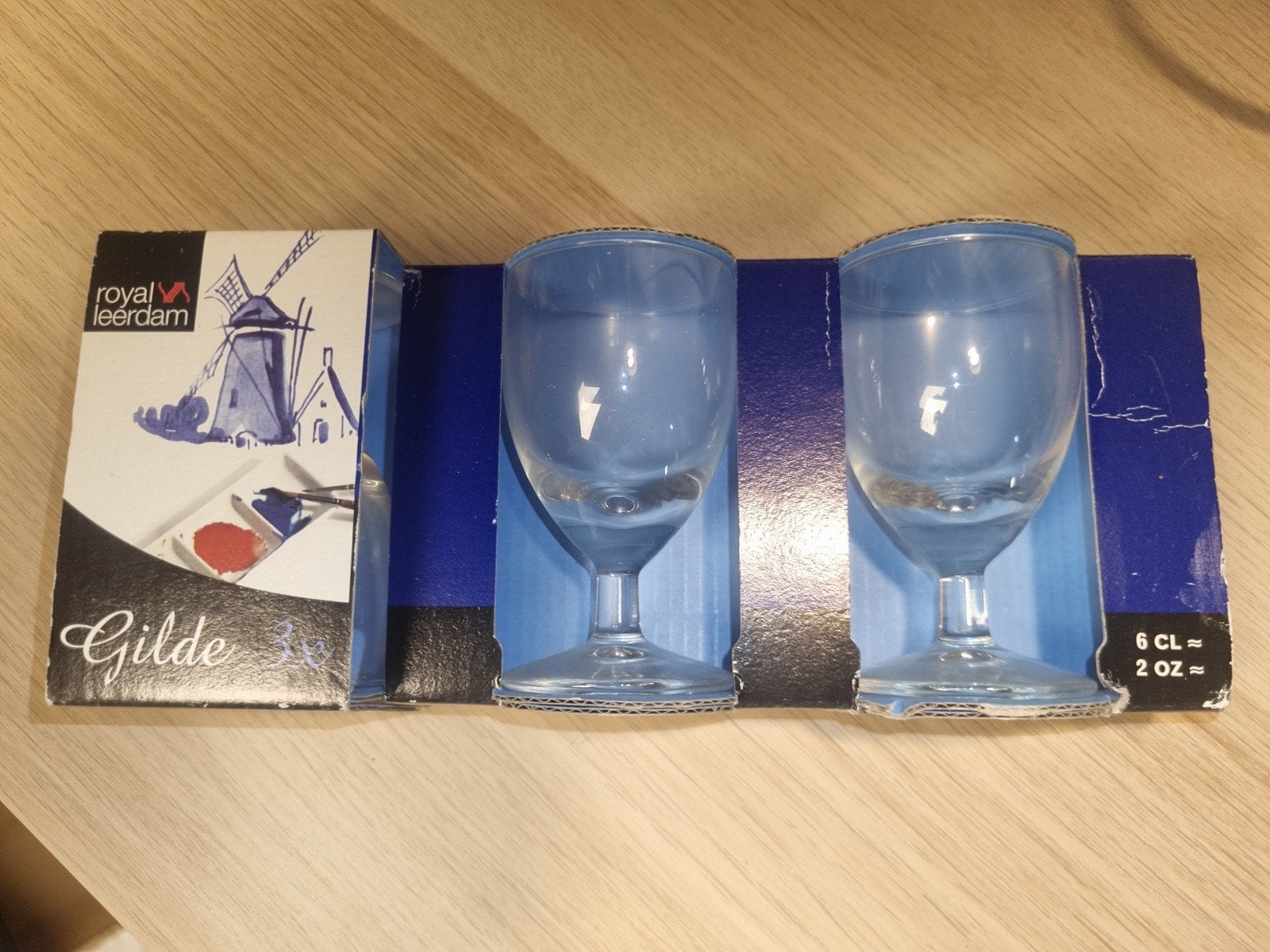 Royal Leerdam - Nieuwe Gilde likeurglazen - set van 3, Overige typen, Ophalen of Verzenden, Nieuw, Glas