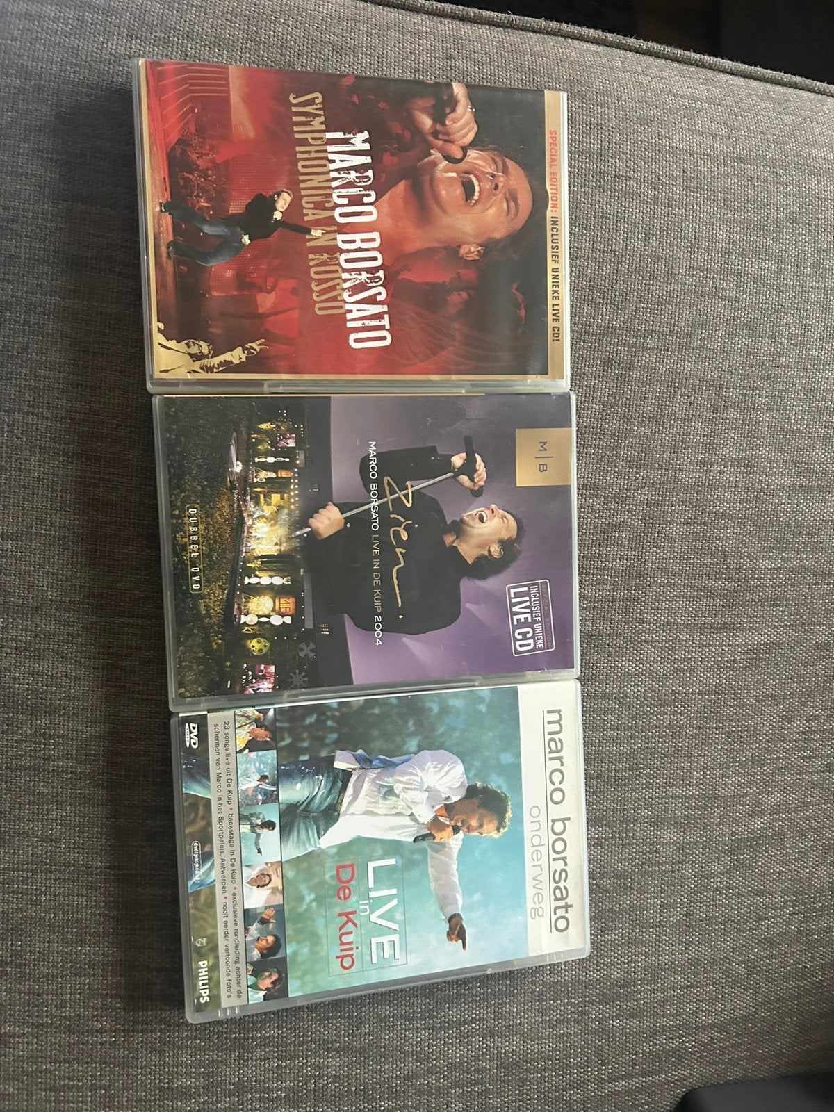 DVDs Marco Borsato 3 stuks, Alle leeftijden, Ophalen of Verzenden, Zo goed als nieuw