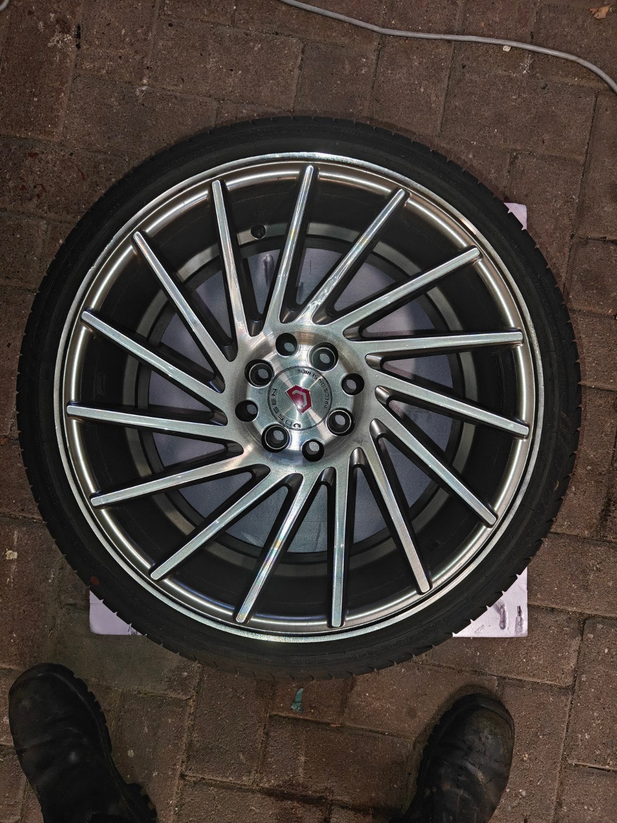 17 inch vossen replica velgen met band, Ophalen, Gebruikt, Volkswagen