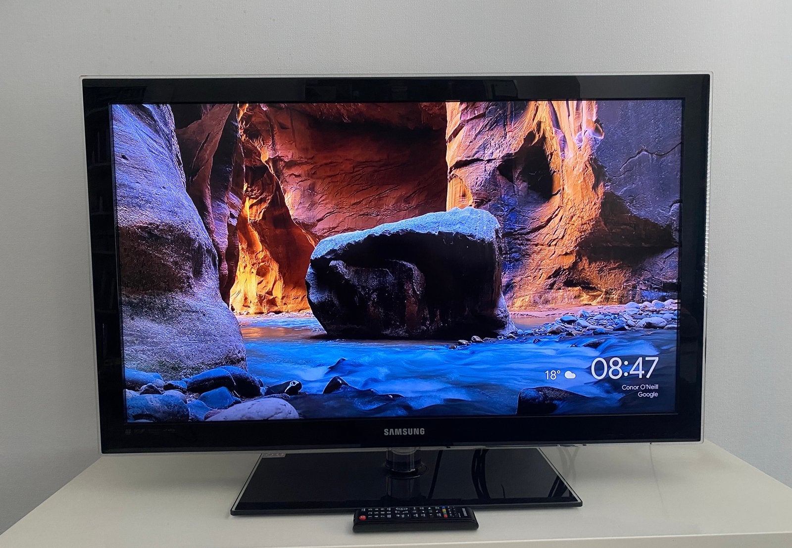 Samsung tv 101cm, Ophalen, Gebruikt, LCD, 100 Hz