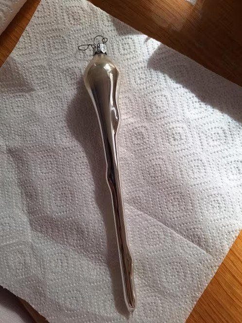 Lange zilverkleurige pegel h, Onbekend, Ophalen of Verzenden, Zo goed als nieuw, Losse verkoop
