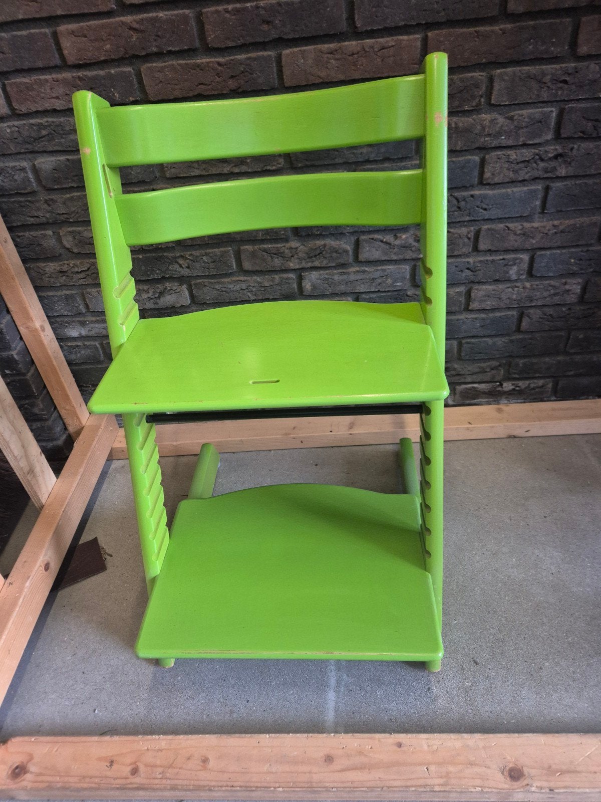 Stokke Tripp Trapp meegroeistoel - Groen, Ophalen, Gebruikt, Meegroeistoel, Aanschuifbaar