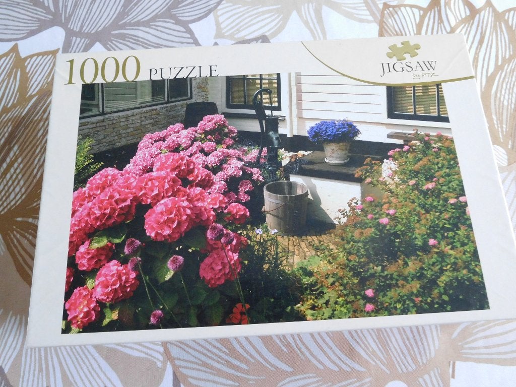 Jigsaw legpuzzel   1000 stukjes   Bloemenhoekje, Ophalen of Verzenden, 500 t/m 1500 stukjes, Zo goed als nieuw
