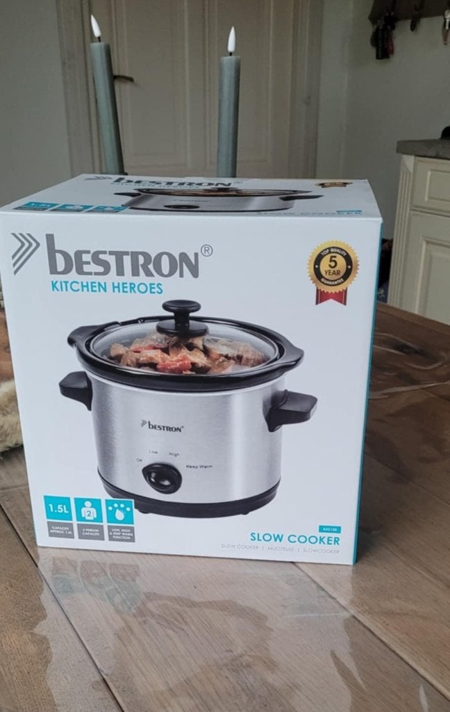 NIEUW: Bestron Kitchen Heroes Slowcooker (1,5L), Ophalen of Verzenden, Nieuw