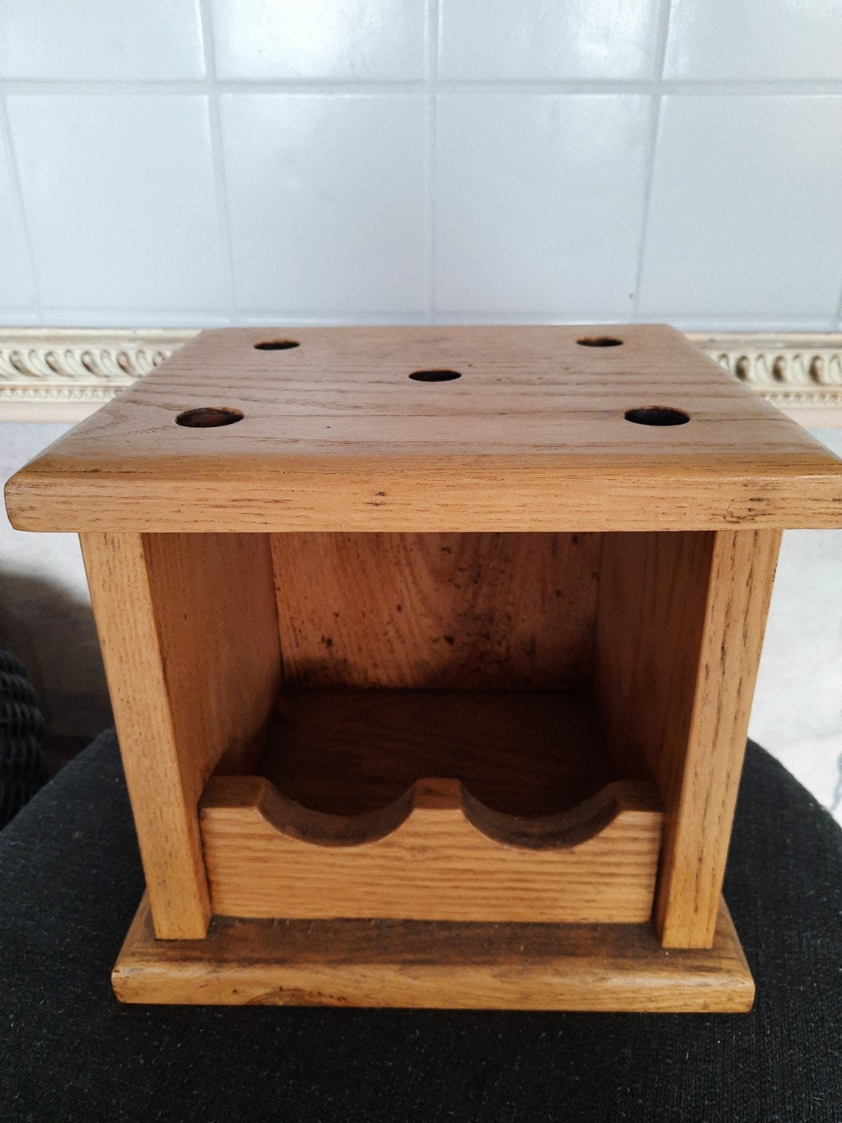 antieke houten voetenstoof, Ophalen of Verzenden