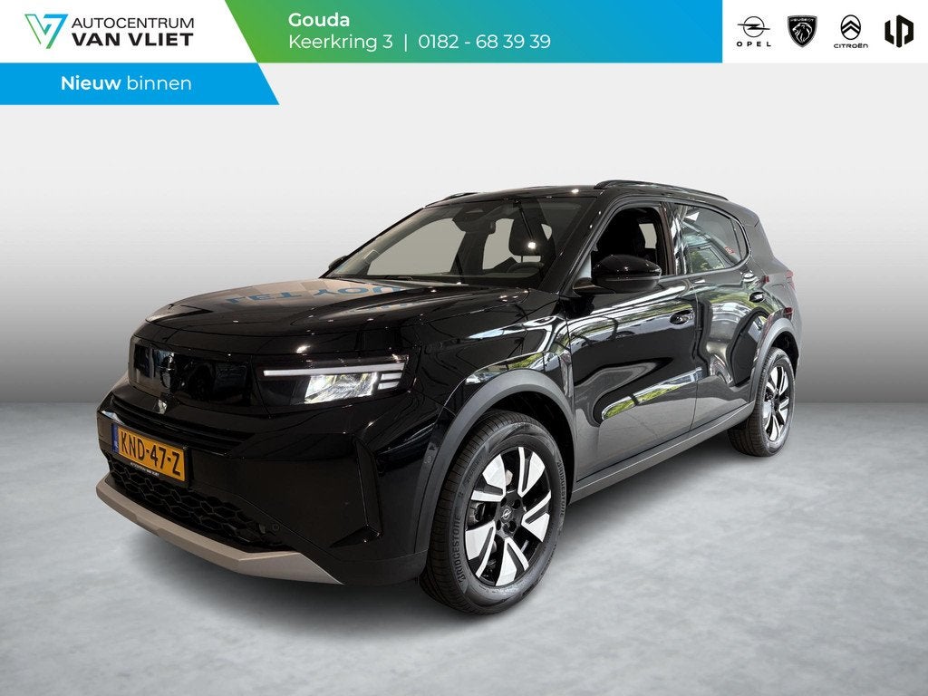 Opel Frontera 1.2 Turbo Hybrid GS, Auto's, Opel, 145 pk, Stof, 1199 cc, Zwart