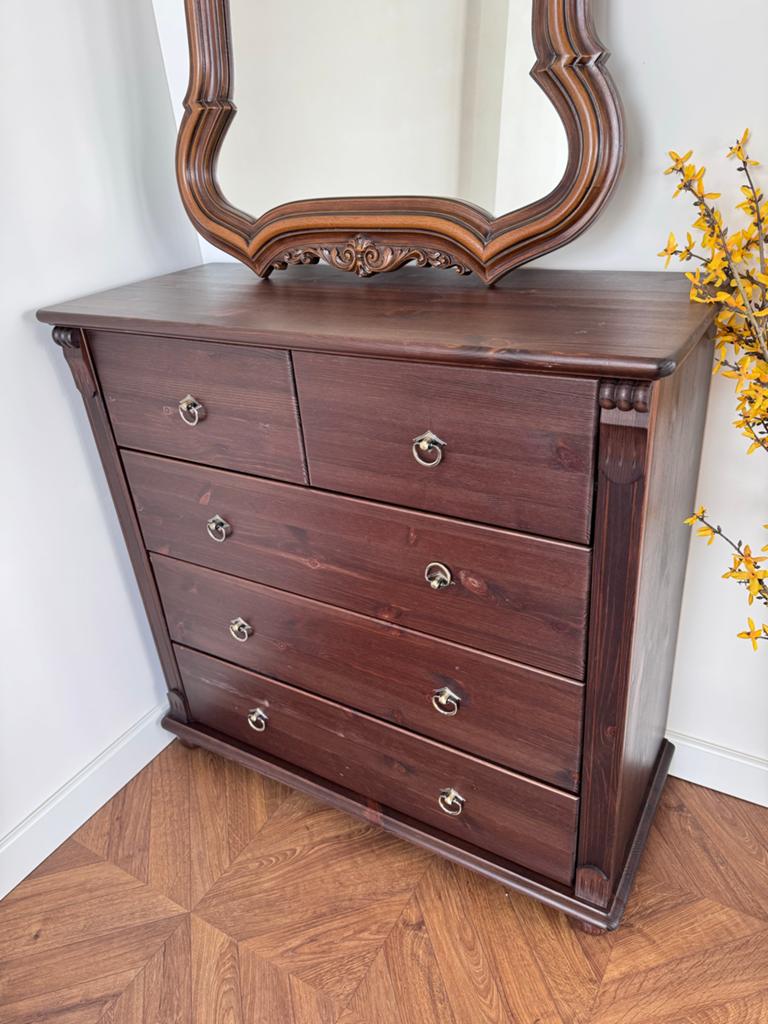 Vintage Dressoir / Wandkast - met Lades, Ophalen, Gebruikt, 100 tot 150 cm, Met lade(s)