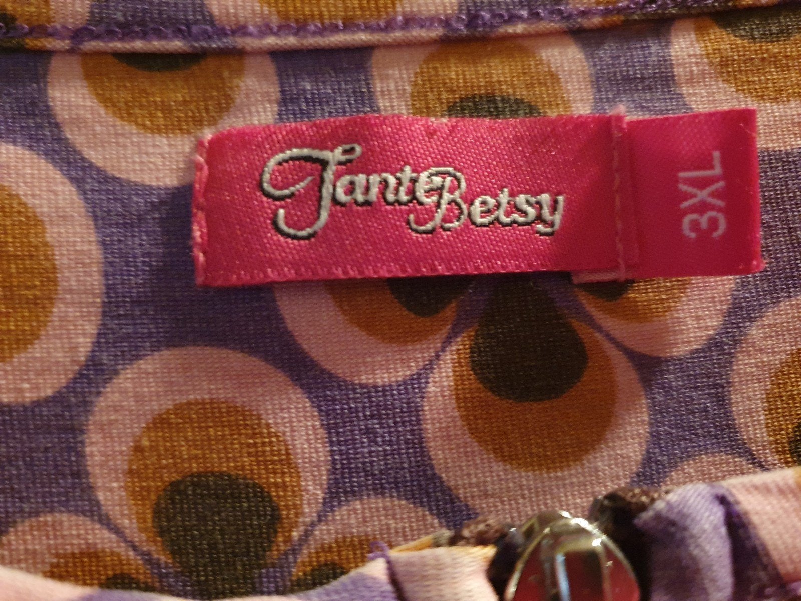 Tante betsy jurk, Kleding | Dames, Ophalen of Verzenden, Maat 46/48 (XL) of groter, Blauw, Knielengte