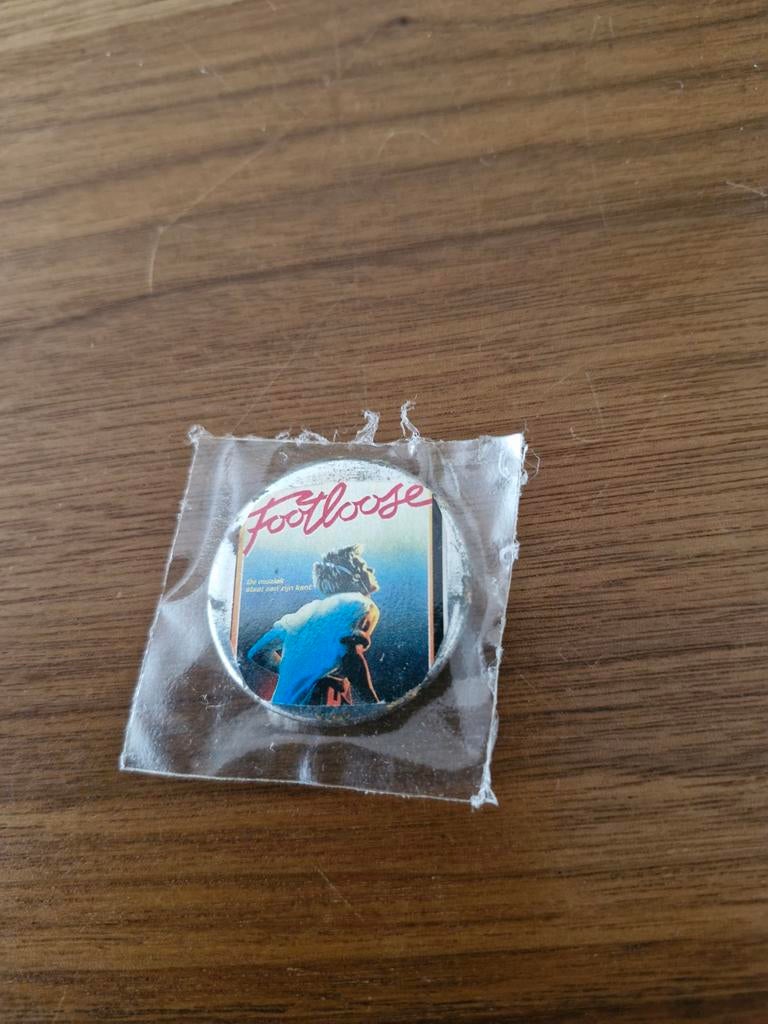 278 Film Button Footloose, Ophalen of Verzenden, Overige onderwerpen