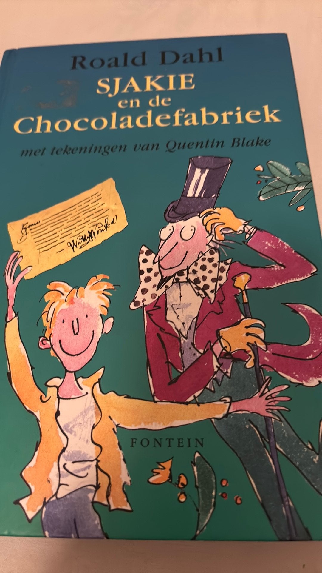 Sjakie en de chocoladefabriek, Boeken, Kinderboeken | Jeugd | onder 10 jaar, Ophalen, Zo goed als nieuw, Fictie algemeen