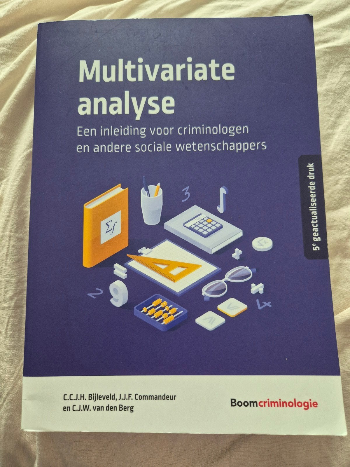 Multivariate analyse - Boek criminologie 5e druk als nieuw, Ophalen of Verzenden, Gamma, WO, C.C.J.H. Bijleveld, J.J.F. Commandeur en C.J.W. van den Berg