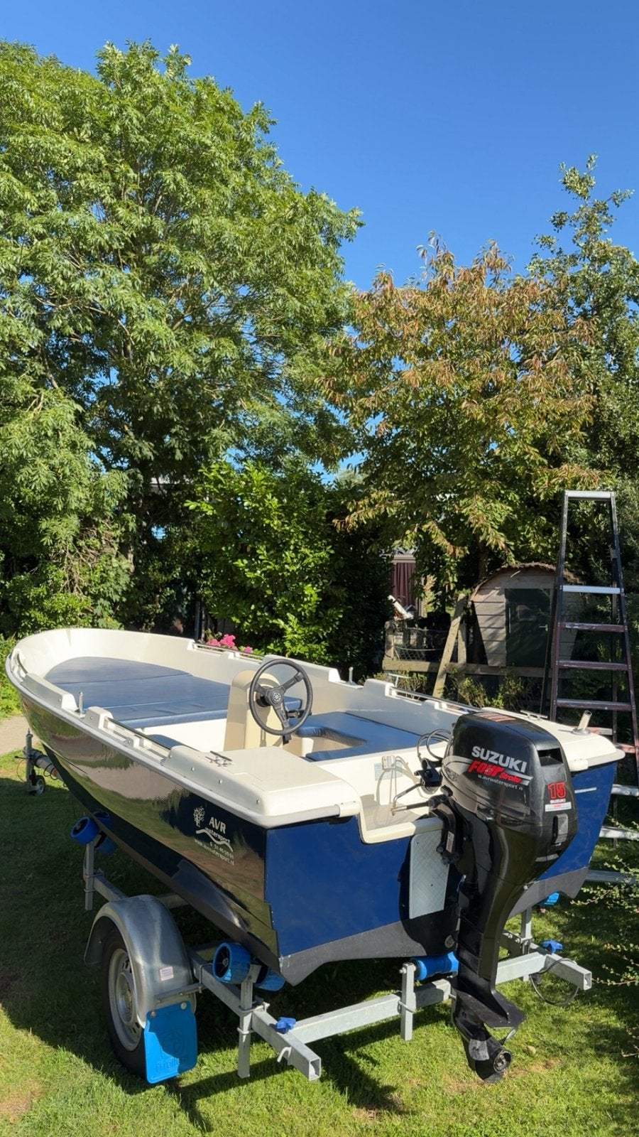 Consoleboot 4,60 meter – €1.900, Watersport en Boten, Vis- en Consoleboten, Gebruikt, Overige merken, Viertaktmotor, Benzine, Buitenboordmotor