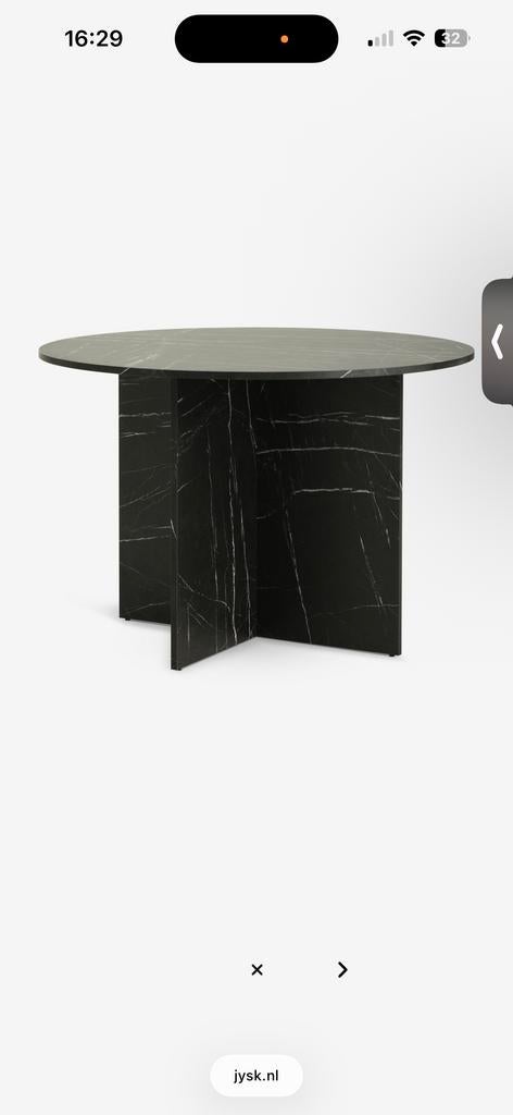 Moderne ronde eettafel voor 4 personen, Ophalen, Overige materialen, Gebruikt, 100 tot 150 cm