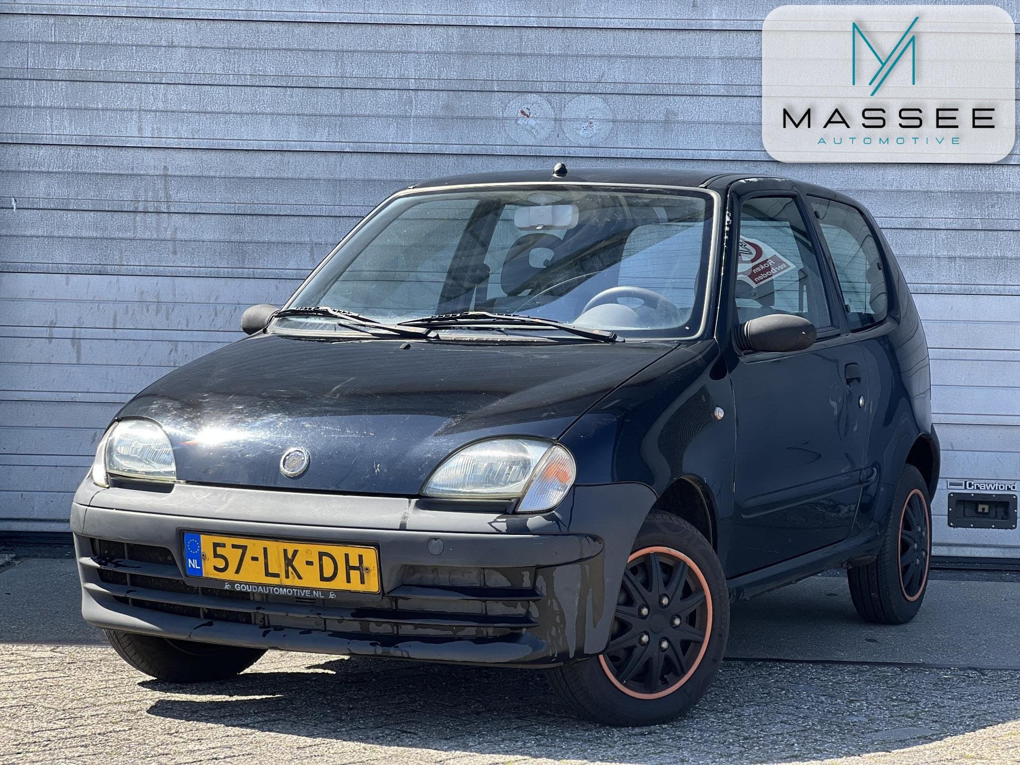 Fiat Seicento 1.1 S | NAP | APK, Auto's, Voorwielaandrijving, Stof, Zwart, Origineel Nederlands