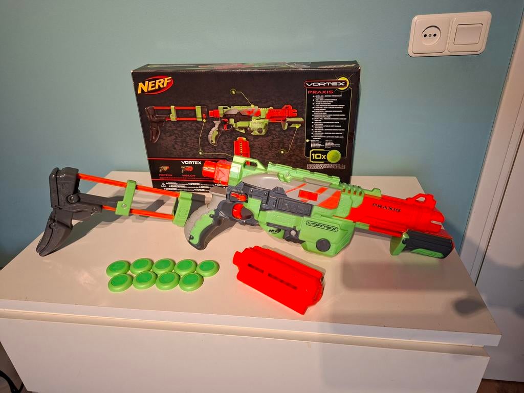 Nerf collectie - Vortex Praxis en Dart Tag Fury, Ophalen of Verzenden, Gebruikt, Jongen of Meisje