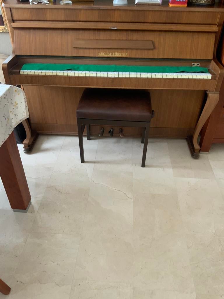 August Förster piano, Muziek en Instrumenten, Piano's, Ophalen, Gebruikt, Bruin, Piano