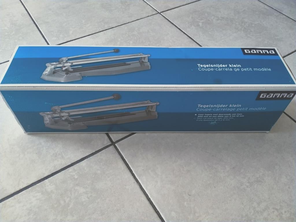 Zgan Gamma  Tegelsnijder, 1 x gebruikt bij 8 tegels, Doe-het-zelf en Verbouw, Tegels, 60 cm of meer, Ophalen of Verzenden, Zo goed als nieuw