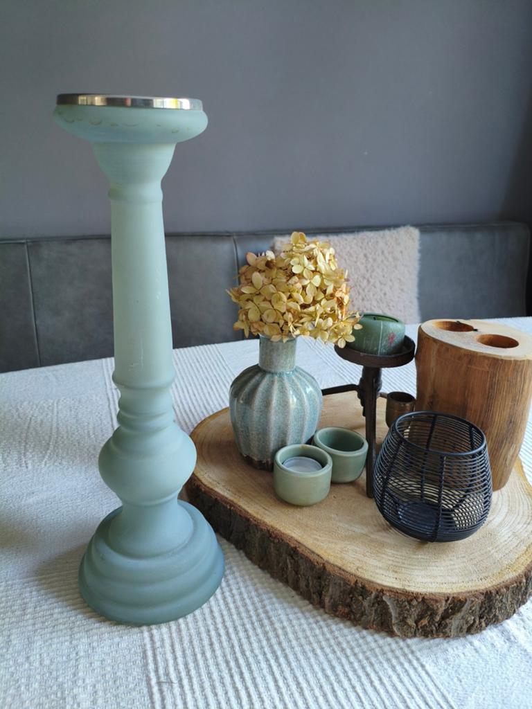 Mrs. Bloom Candlestand Milano L in de kleur 'old, Overige materialen, Gebruikt, Blauw, Ophalen of Verzenden