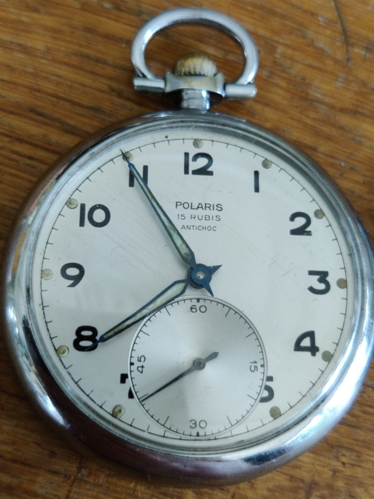 Polaris 15 jewels zakhorloge, Ophalen of Verzenden, Staal, Overige merken