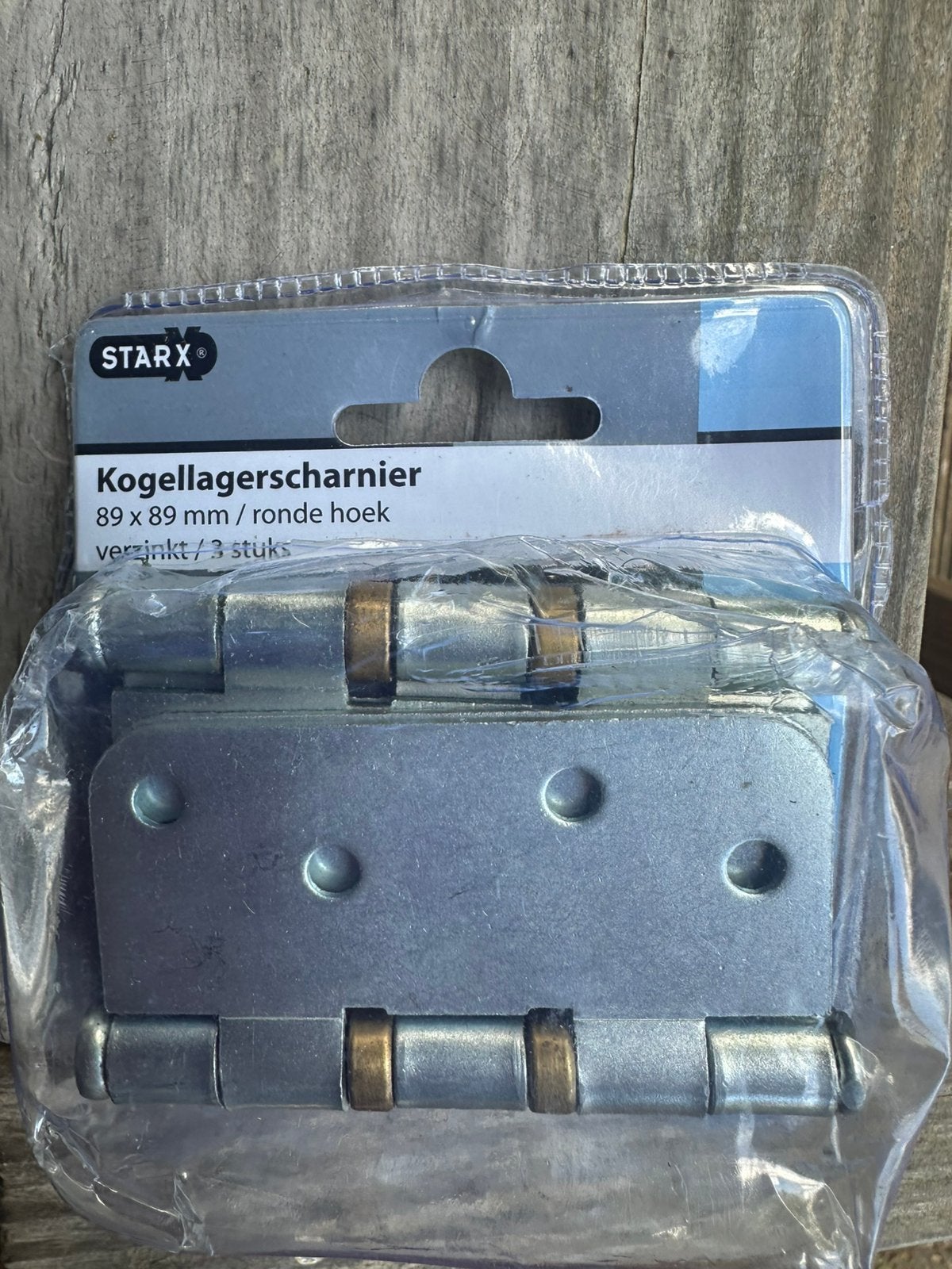 Starx Kogellager scharnier 89x89mm verzinkt,NU vanaf €1,25PS, Ophalen, Nieuw, Scharnier