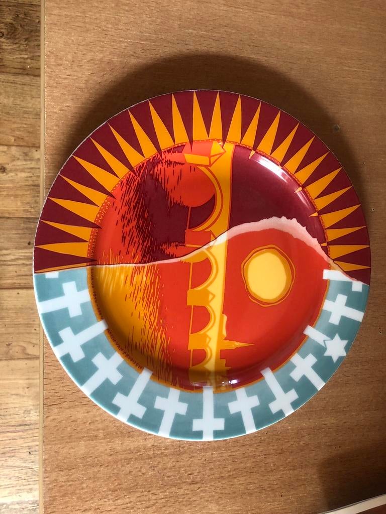 Gedenkbord 60 jaar Bevrijding Maastricht., Huis en Inrichting, Woonaccessoires | Schalen en Manden, Ophalen, Zo goed als nieuw