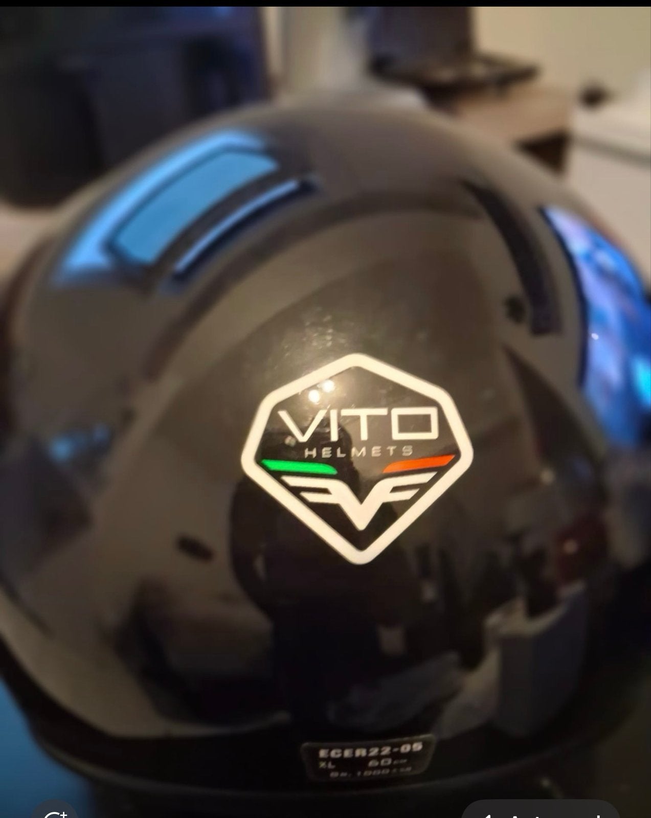 Vito Helmets scooterhelm - Zwart, Maat XL, Ophalen, Gebruikt, Large