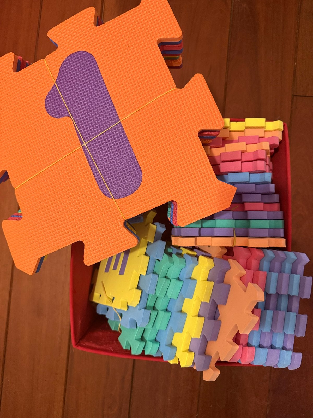 Cijfermatten Speelmatten Foam Puzzelmatten, Ophalen of Verzenden, Gebruikt, Overige typen
