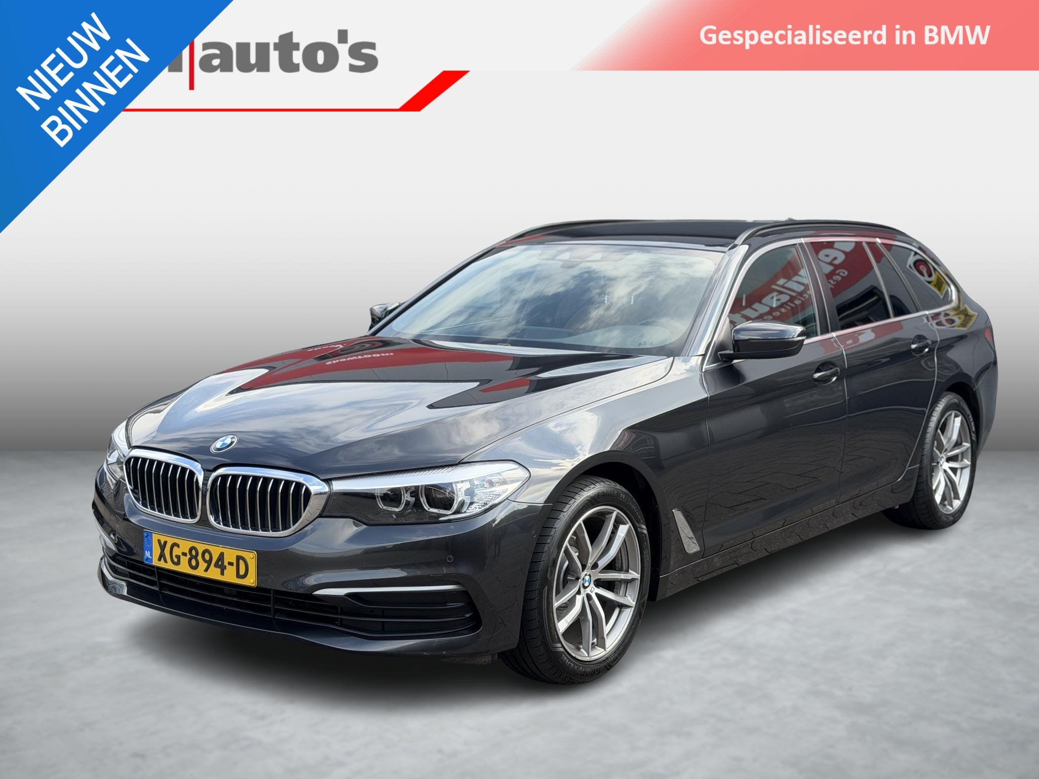 BMW 5-serie Touring 520i Executive Leder|ShadowLine|LCI Acht, Automaat, Euro 6, 4 cilinders, 2000 kg