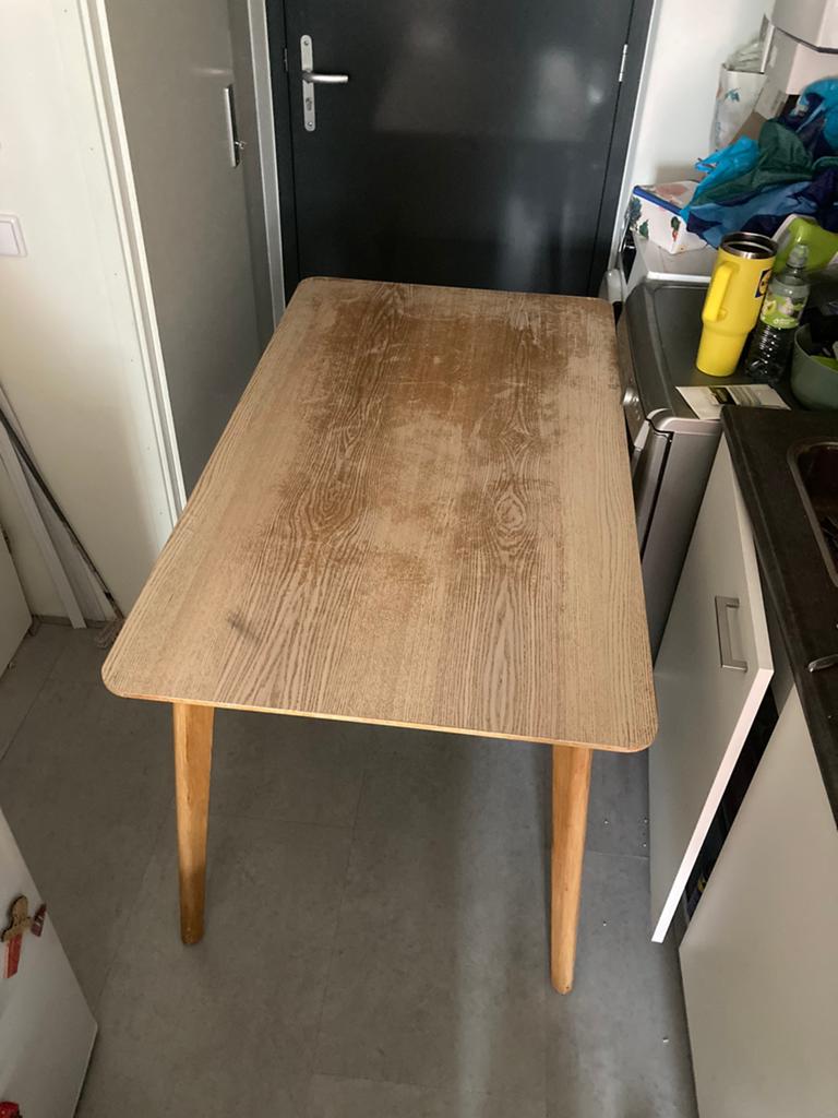 Ikea Lisabo tafel gratis ophalen., Ophalen, Gebruikt, 100 tot 150 cm, 50 tot 100 cm