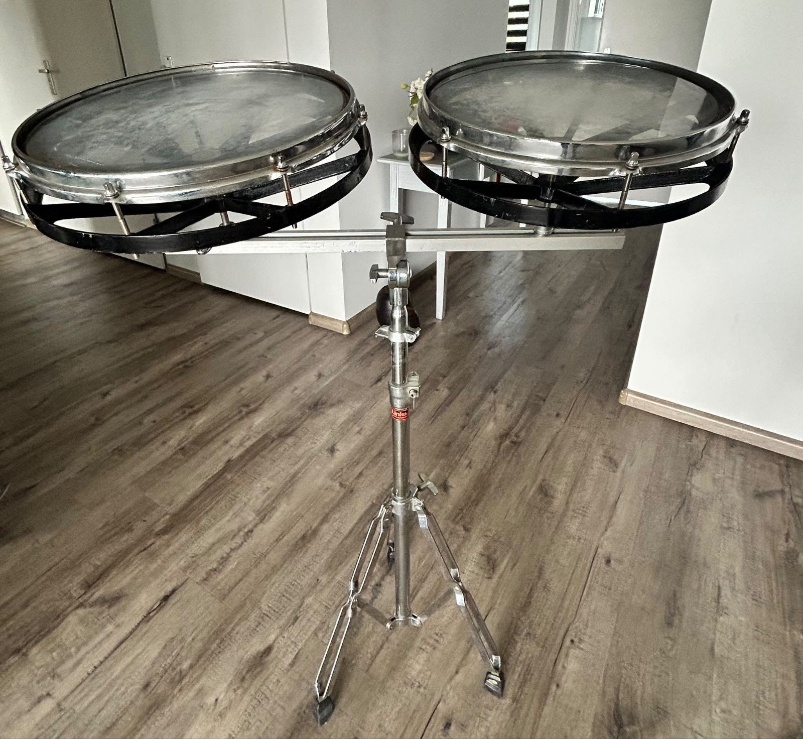Linko Percussions Timbales met standaard, Ophalen of Verzenden, Gebruikt, Overige merken