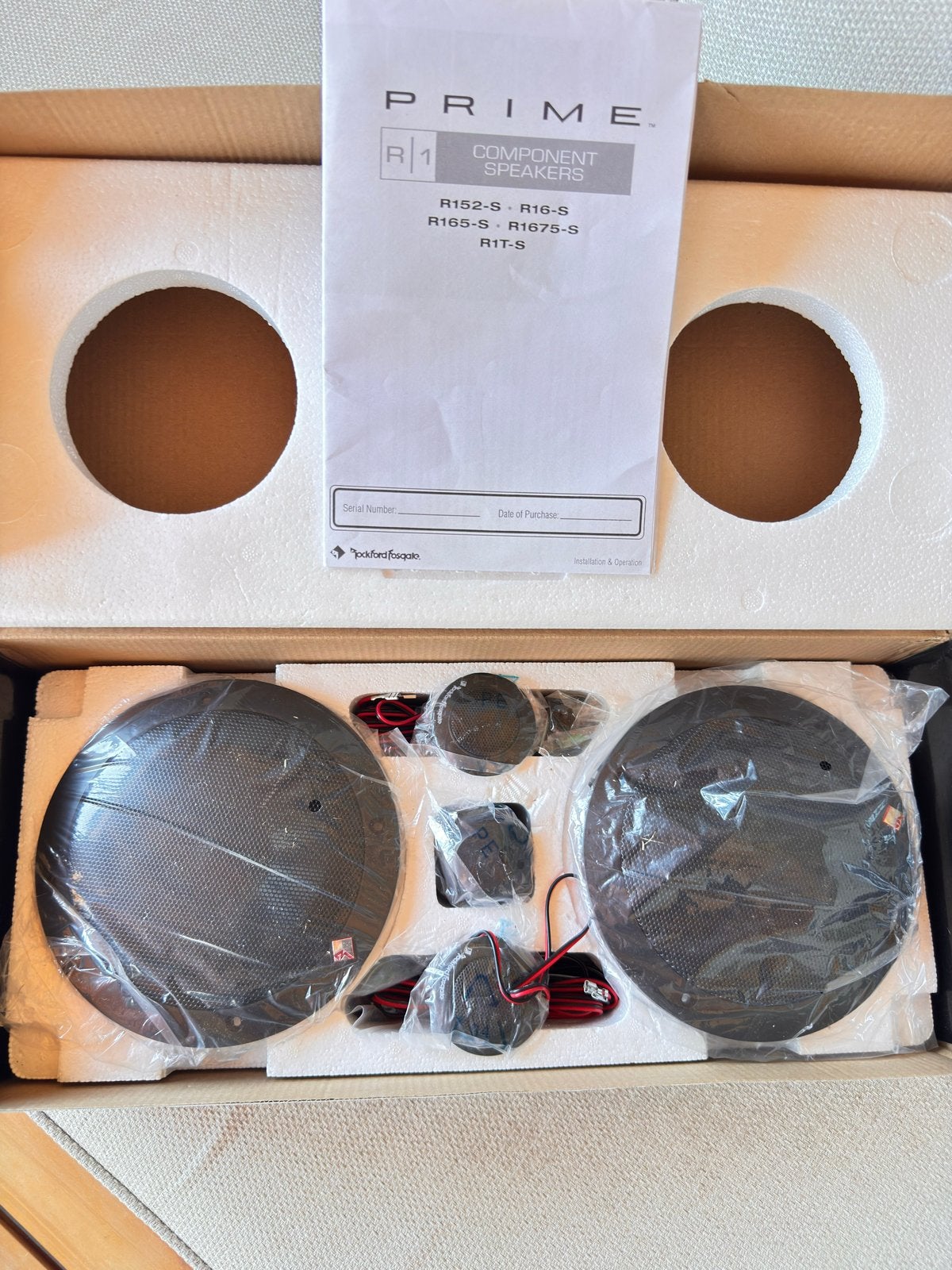 Rockford Fosgate Prime R165-S Component Speakers Nieuw, Auto diversen, Autospeakers, Ophalen of Verzenden, Nieuw
