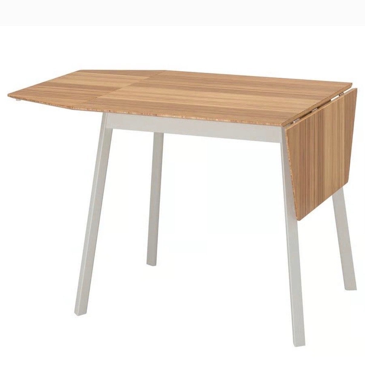 IKEA PS 2012 Klaptafel Bamboe/Wit - Jon Karlsson Design, Ophalen, Gebruikt, 100 tot 150 cm, 50 tot 100 cm
