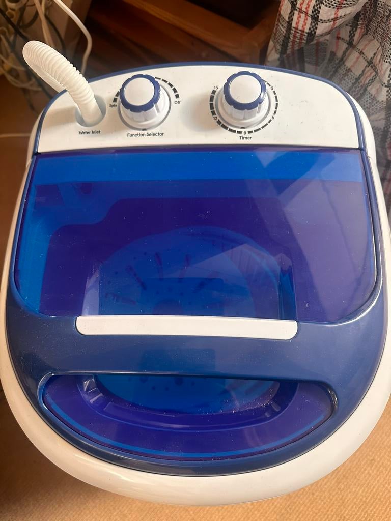 Niet gebruikt, mini wasmachine of camping wasmachine, Ophalen, Minder dan 1200 toeren, Minder dan 85 cm, Minder dan 4 kg
