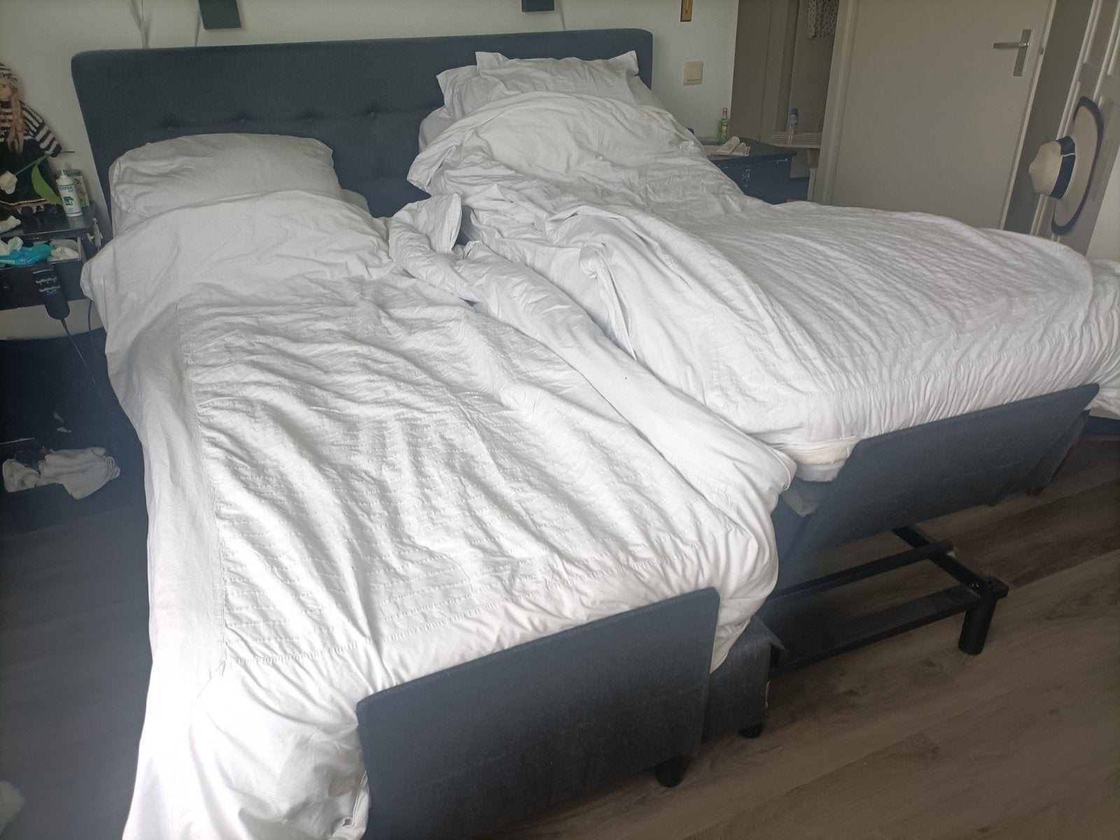 boxspring electrisch, Ophalen, Gebruikt, Zwart, Tweepersoons