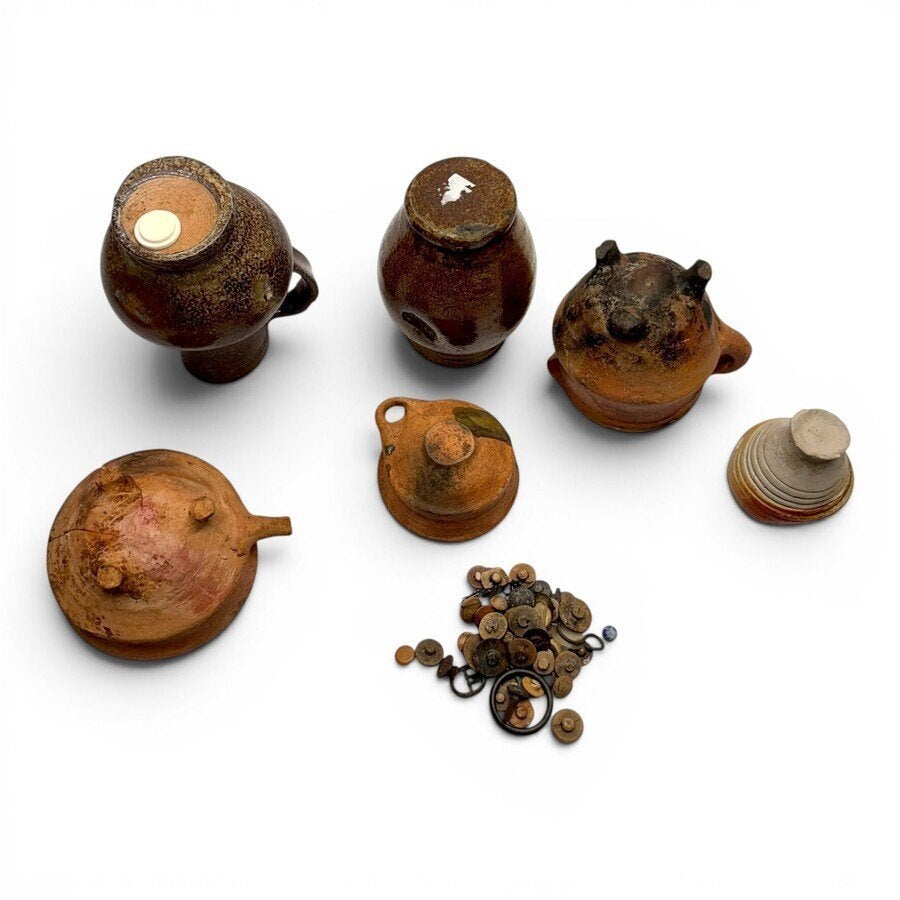 Lot divers steengoed en aardewerk (6x), Ophalen of Verzenden