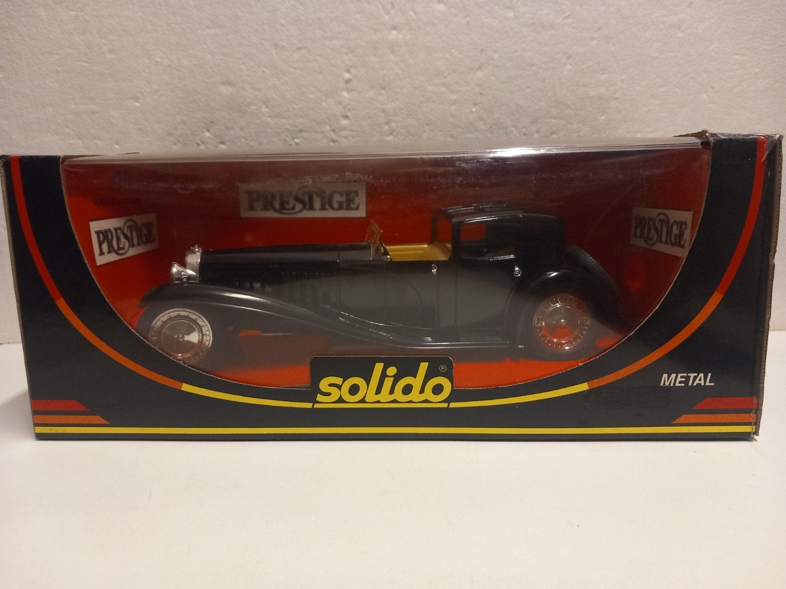 Bugatti Royale type 41 Limousine zwart Solido metal 1:18 KRD, Hobby en Vrije tijd, Ophalen of Verzenden, Zo goed als nieuw, Auto