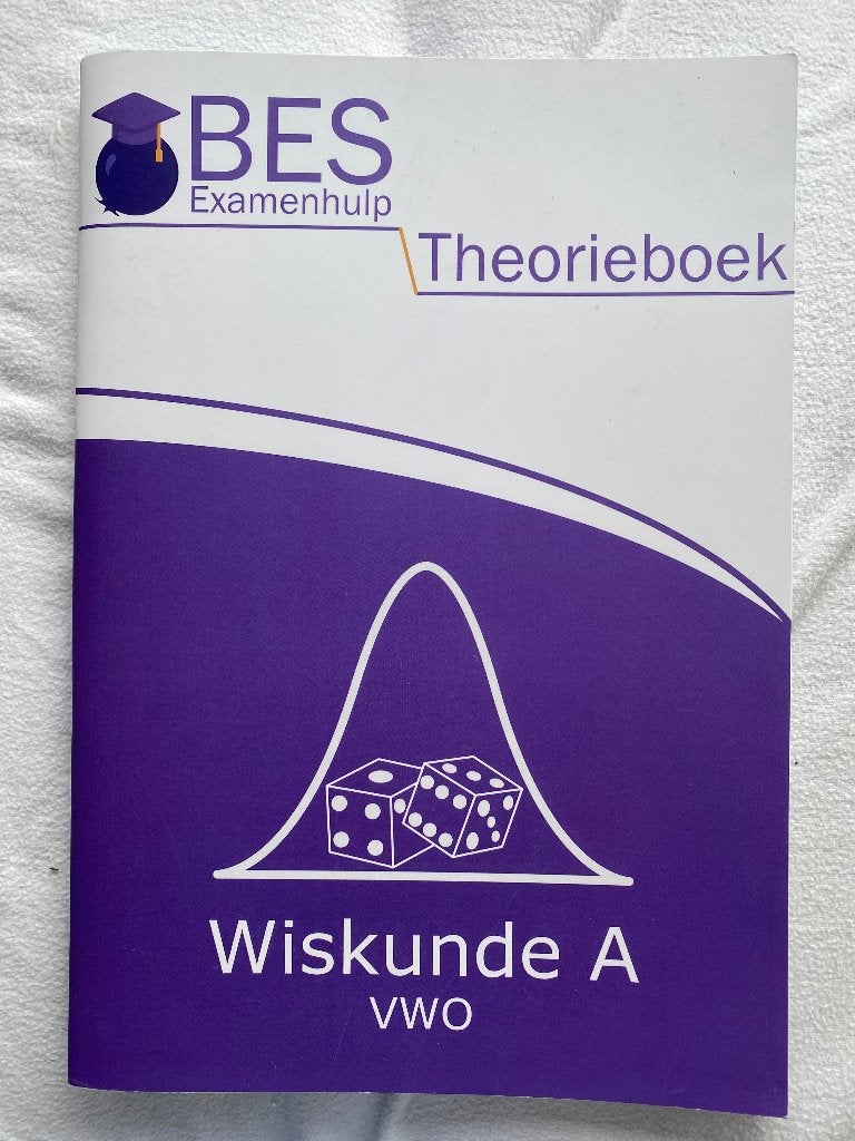 BES Examenhulp Theorieboek Wiskunde A VWO, VWO, Wiskunde A, Ophalen of Verzenden, Zo goed als nieuw