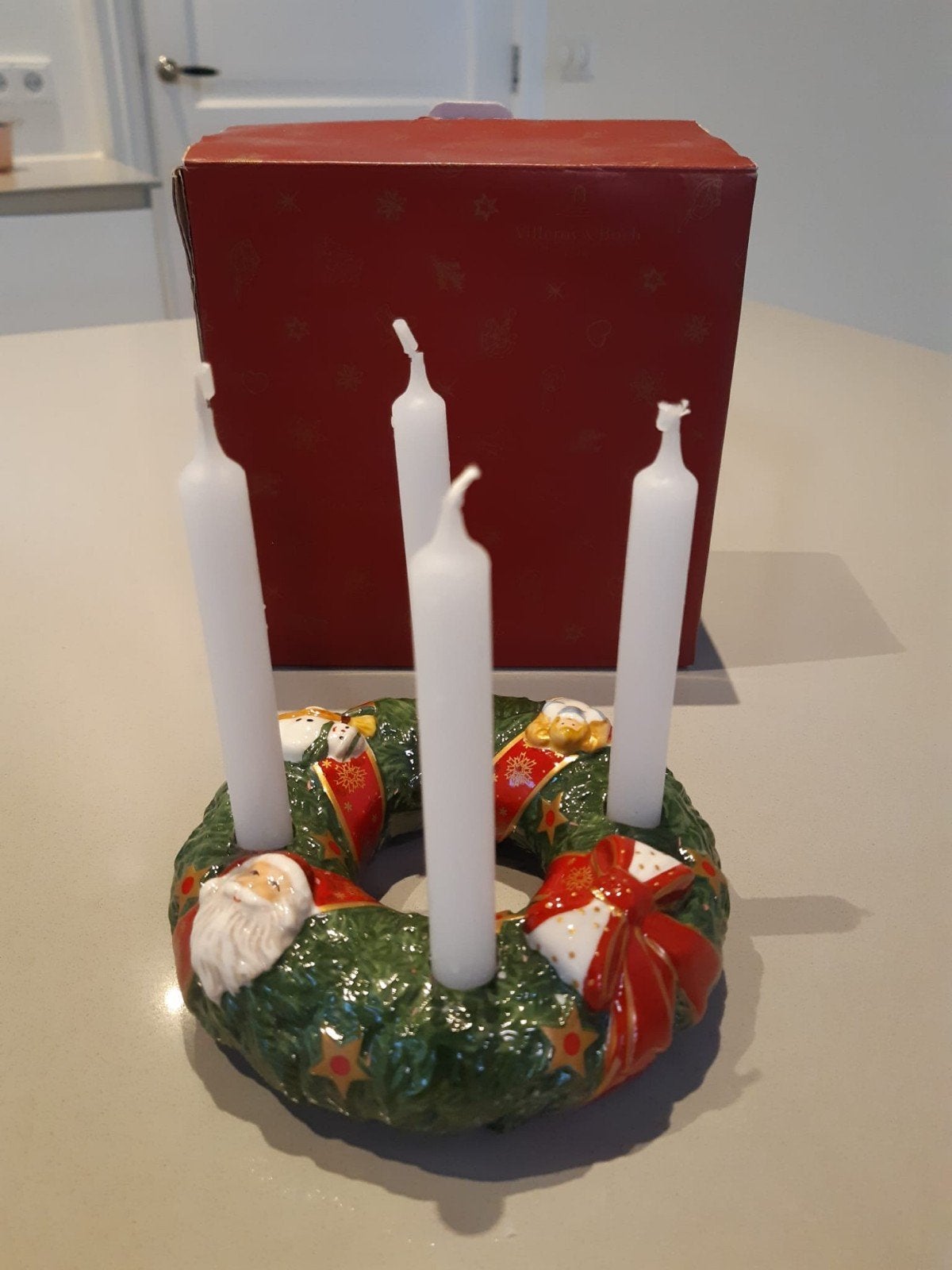 Kleine Adventskrans Villeroy en Boch Christmas Toy's Memory, Diversen, Kerst, Ophalen of Verzenden