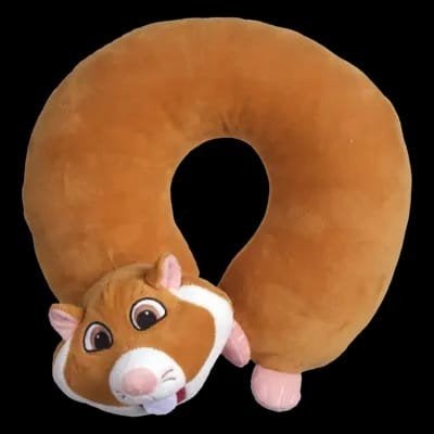 2 Hamster Nekkussens - Ideaal voor Reizen en Comfort, Kinderen en Baby's, Ophalen, Gebruikt, Bruin, Hamster