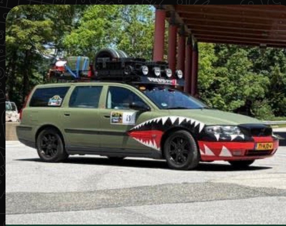 Volvo v70 carbage run, 1800 kg, Blauw, Stationwagon, 2435 cc