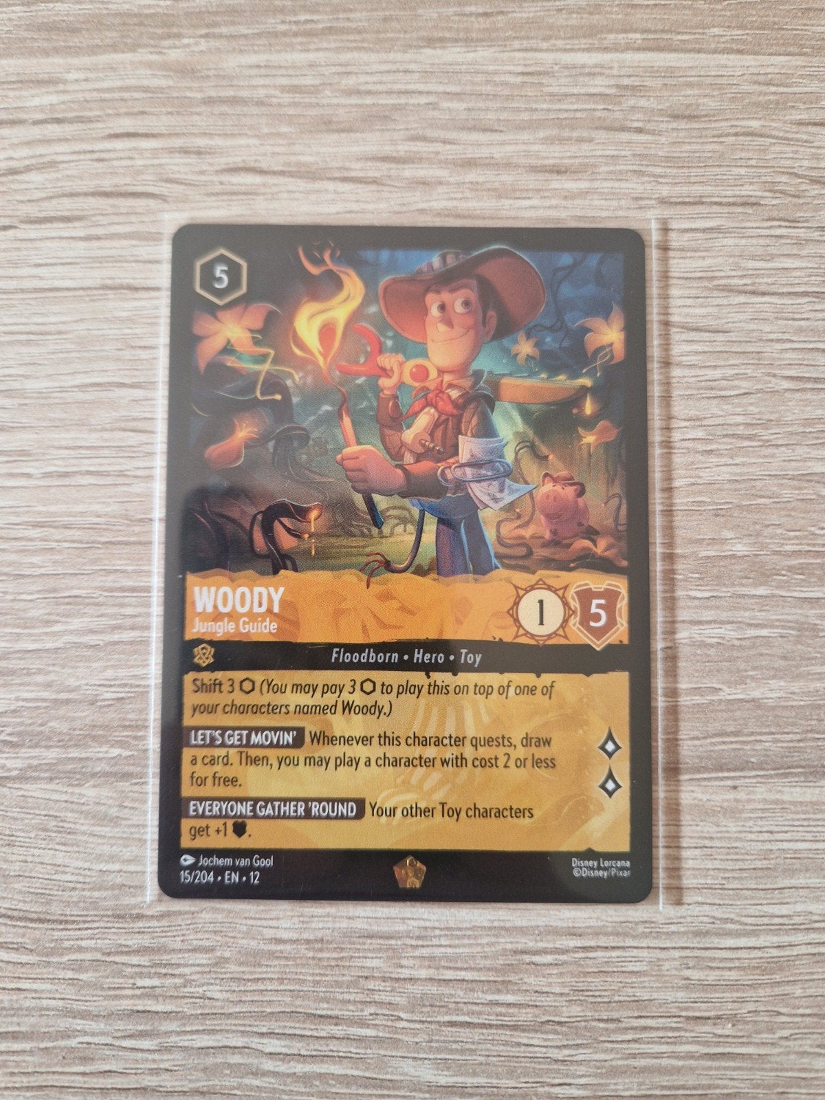 Woody jungle guide #15 12WIL lorcana disney, Ophalen of Verzenden, Zo goed als nieuw, Losse kaart