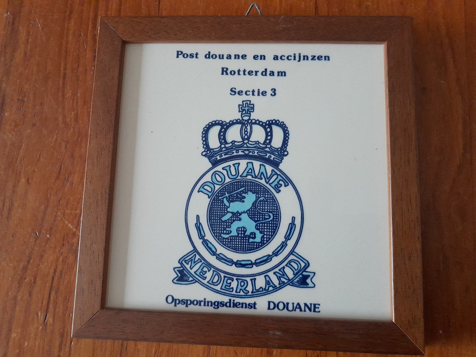 Rotterdamse Douane tegel., Ophalen of Verzenden, Landmacht, Nederland