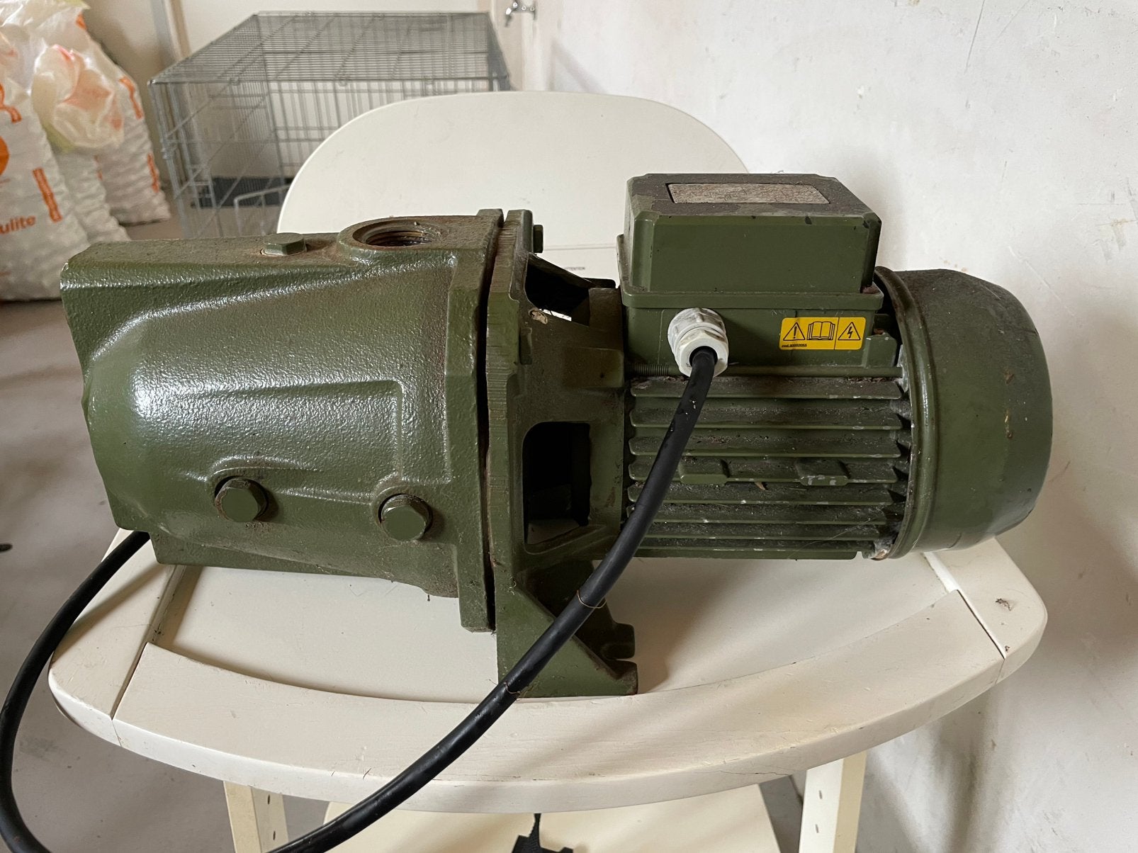 SAER M80 centrifugaal pomp. Goed werkend., Ophalen, Gebruikt, Elektrisch, Bronpomp