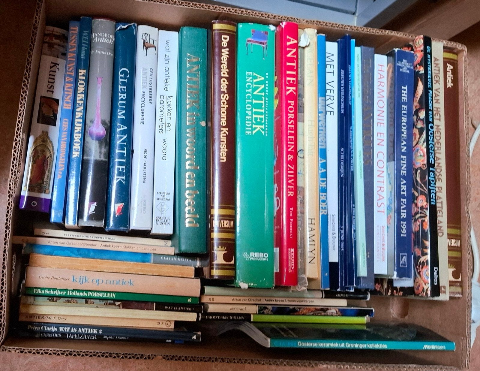 Doos met antieke boeken - Alleen afhalen, Ophalen, Diverse auteurs