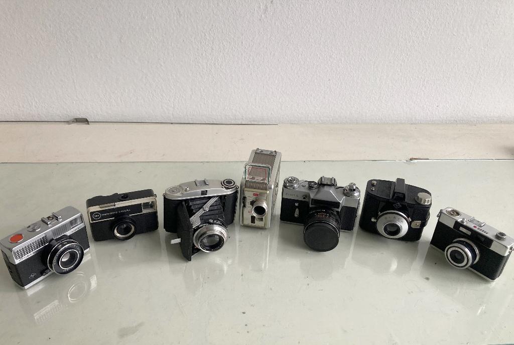 Vintage analoge camera's, Audio, Tv en Foto, Fotocamera's Analoog, Gebruikt, Compact, Overige Merken, Ophalen