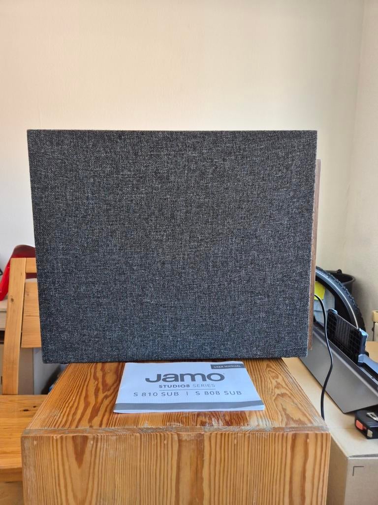 Jamo S 810 SUB Subwoofer - Krachtige Bass voor Thuisbioscoop, Audio, Tv en Foto, Ophalen, Subwoofer, Zo goed als nieuw, 120 watt of meer