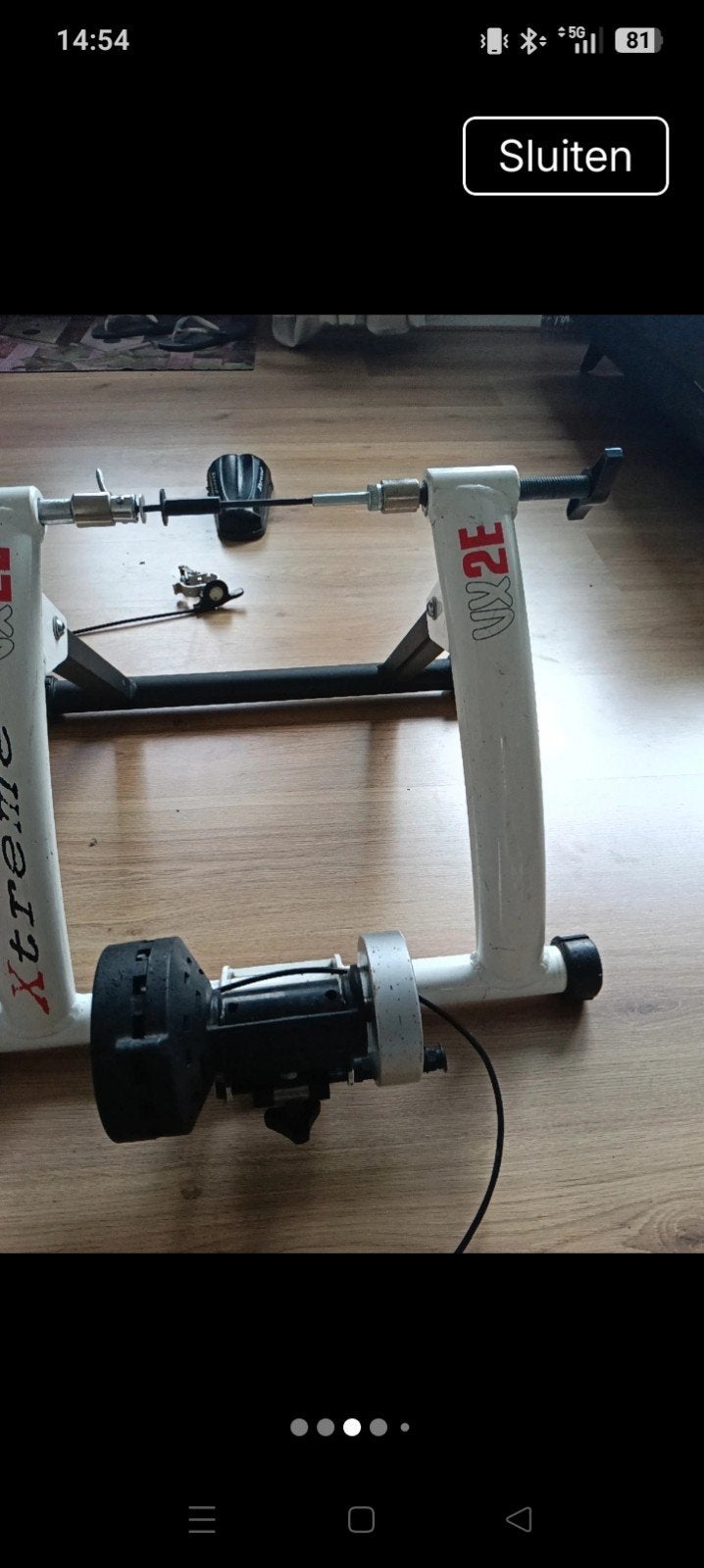 Xtreme VX2E fietstrainer voor binnen, Ophalen of Verzenden, Zo goed als nieuw, Benen, Hometrainer
